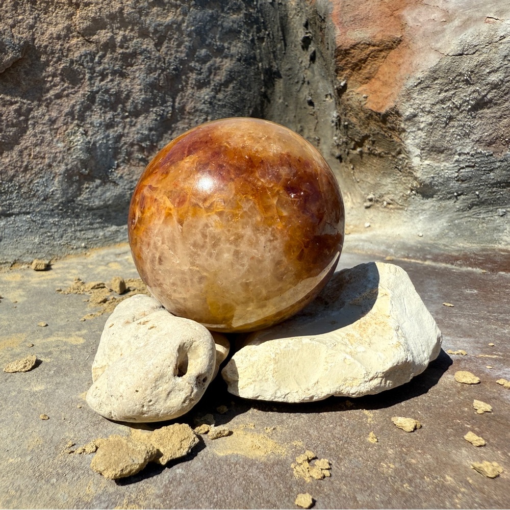 Authentic Himalayan Golden Healer Quartz Sphere - 58mm